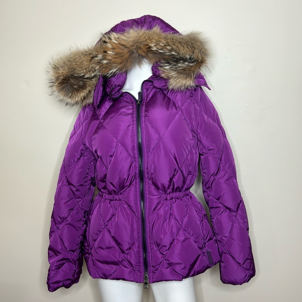 Coach short legacy puffer jacket coat in orchid purple women’s S